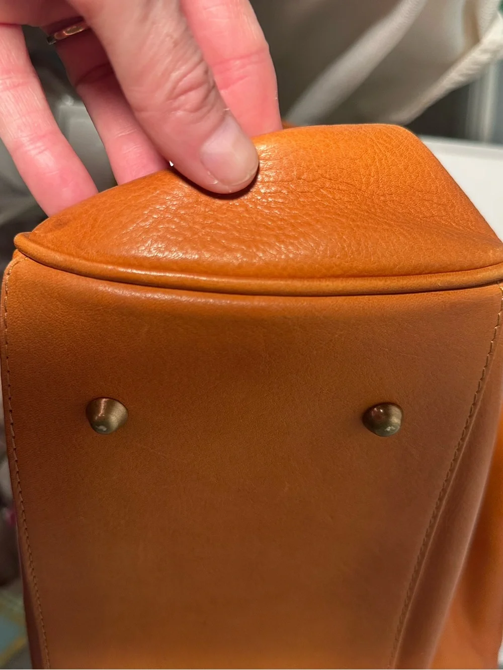Pratesi Firenze Leather Frame Satchel/Doctor’s Bag, Made in Italy